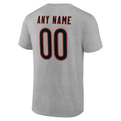 Chicago Bears Big & Tall Team Authentic Custom T-Shirt Gray