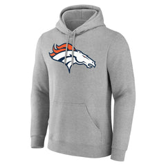 Denver Broncos Big & Tall Team Authentic Custom Hoodie Gray