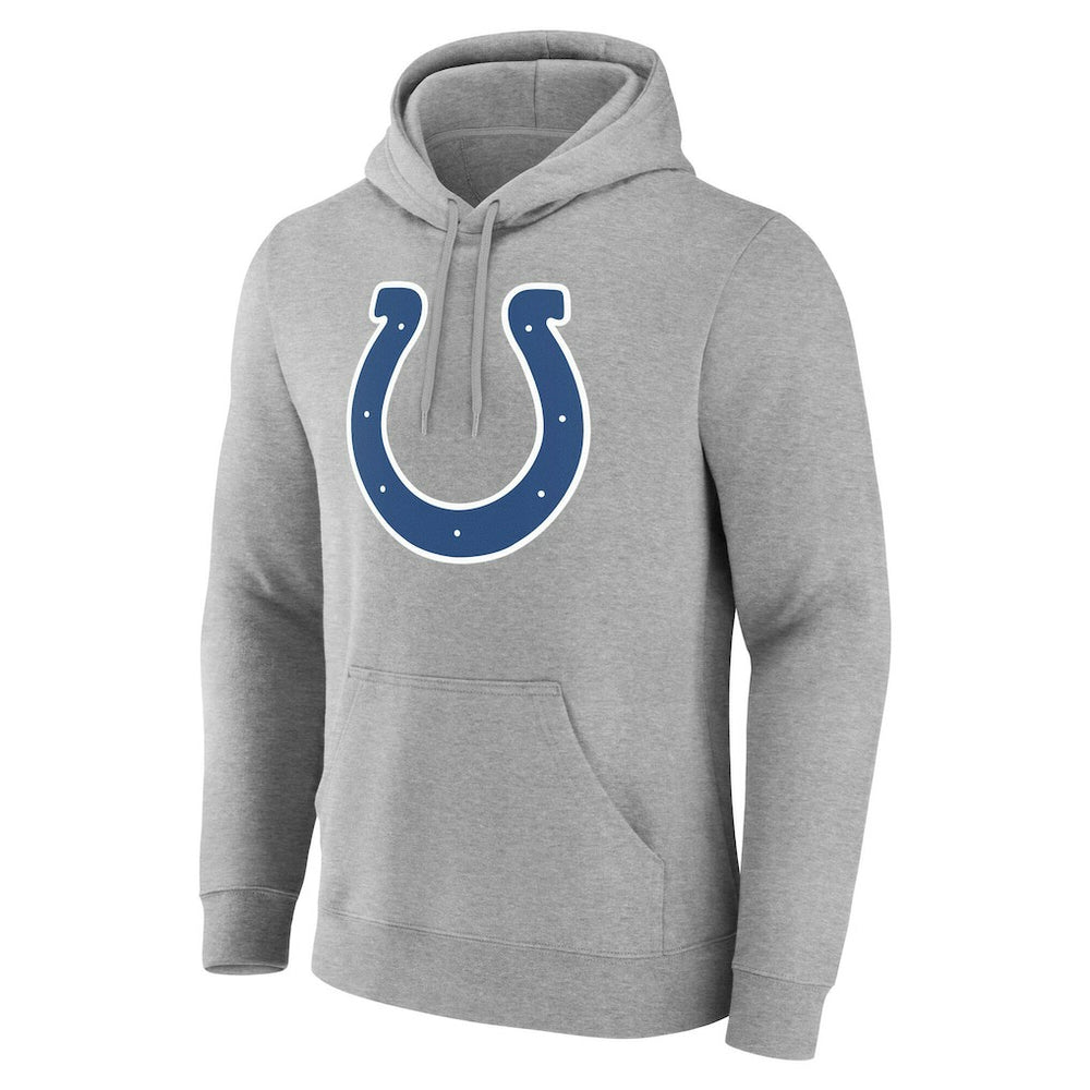 Indianapolis Colts Big & Tall Team Authentic Custom Hoodie Gray