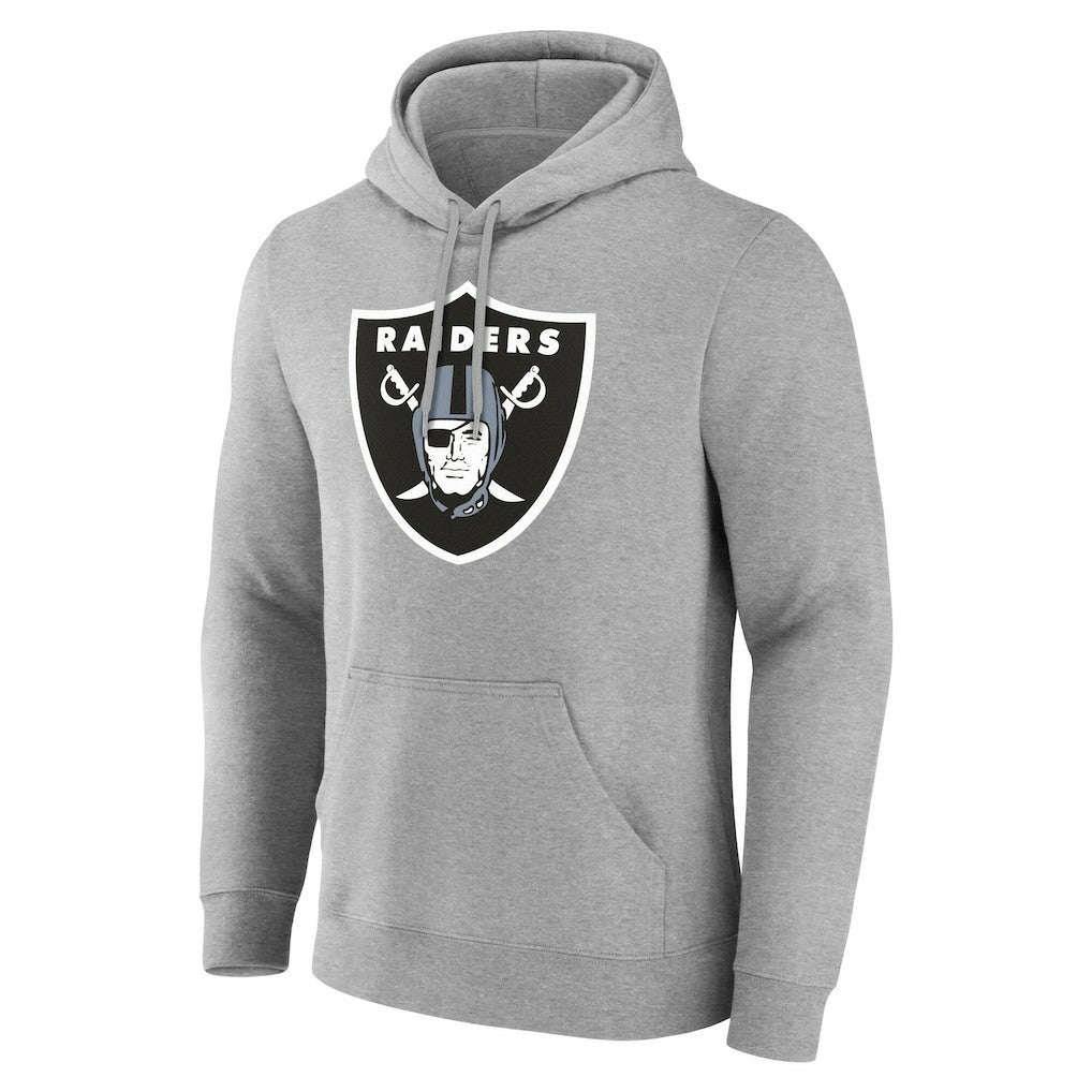 Las Vegas Raiders Big & Tall Team Authentic Custom Hoodie Gray