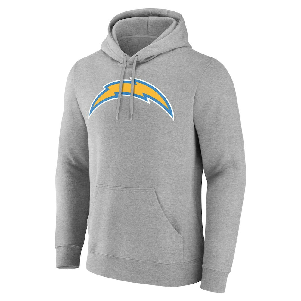 Los Angeles Chargers Big & Tall Team Authentic Custom Hoodie Gray