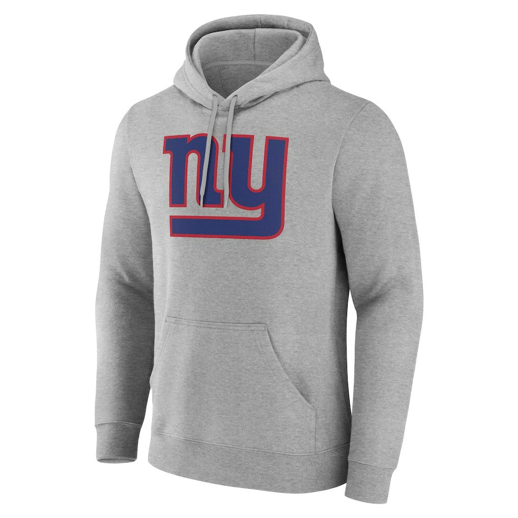 New York Giants Big & Tall Team Authentic Custom Hoodie Gray