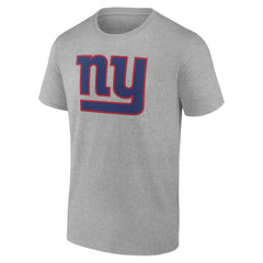 New York Giants Big & Tall Team Authentic Custom T-Shirt Gray