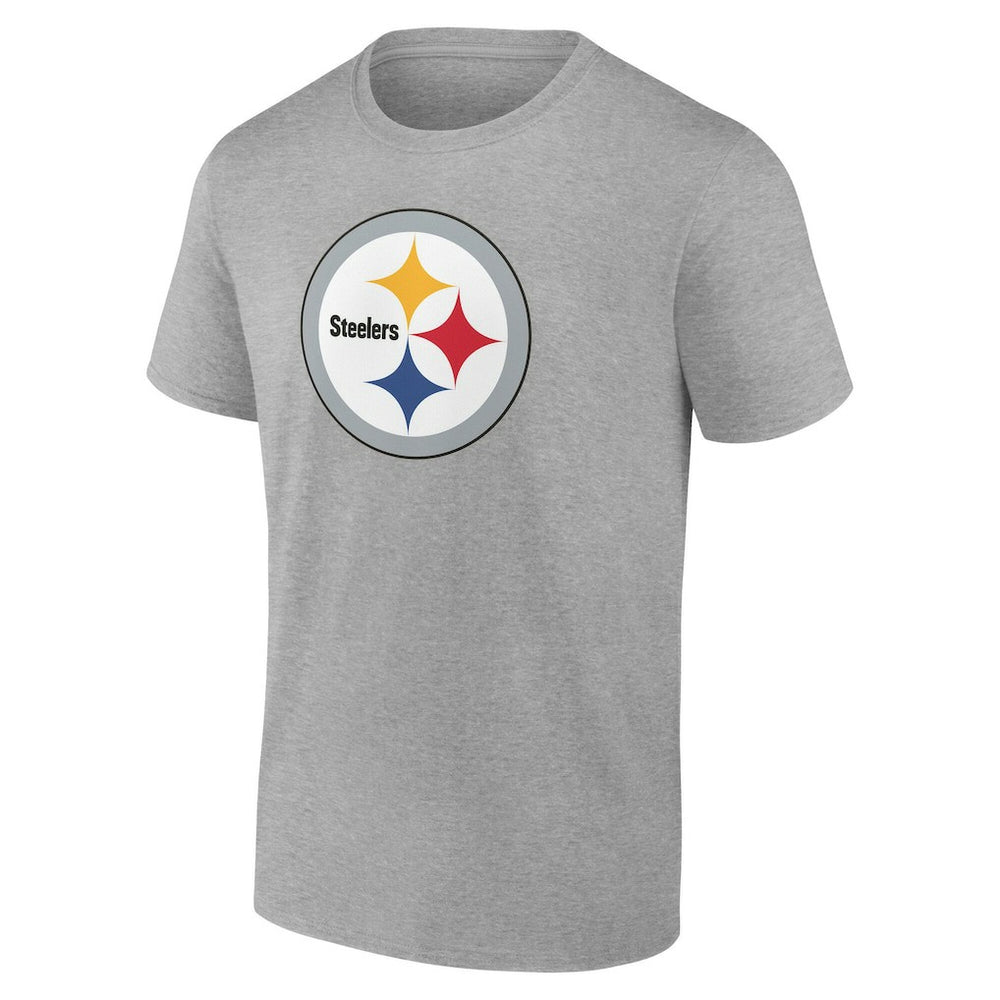 Pittsburgh Steelers Big & Tall Team Authentic Custom T-Shirt Gray