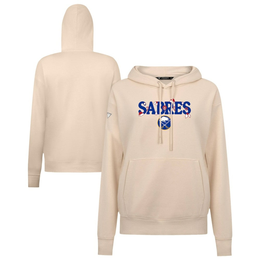 Buffalo Sabres Levelwear Women's Festive Holiday Adorn Hoodie - Khaki - NHL 203587442