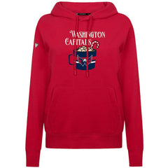 Washington Capitals Levelwear Women's Mellow Holiday Adorn Hoodie - Red - NHL 203587472