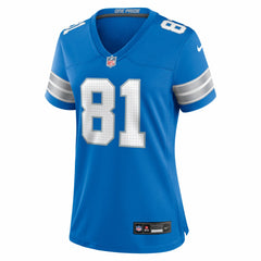 Nike Calvin Johnson Detroit Lions Women's Team Retired Game Jersey Blue