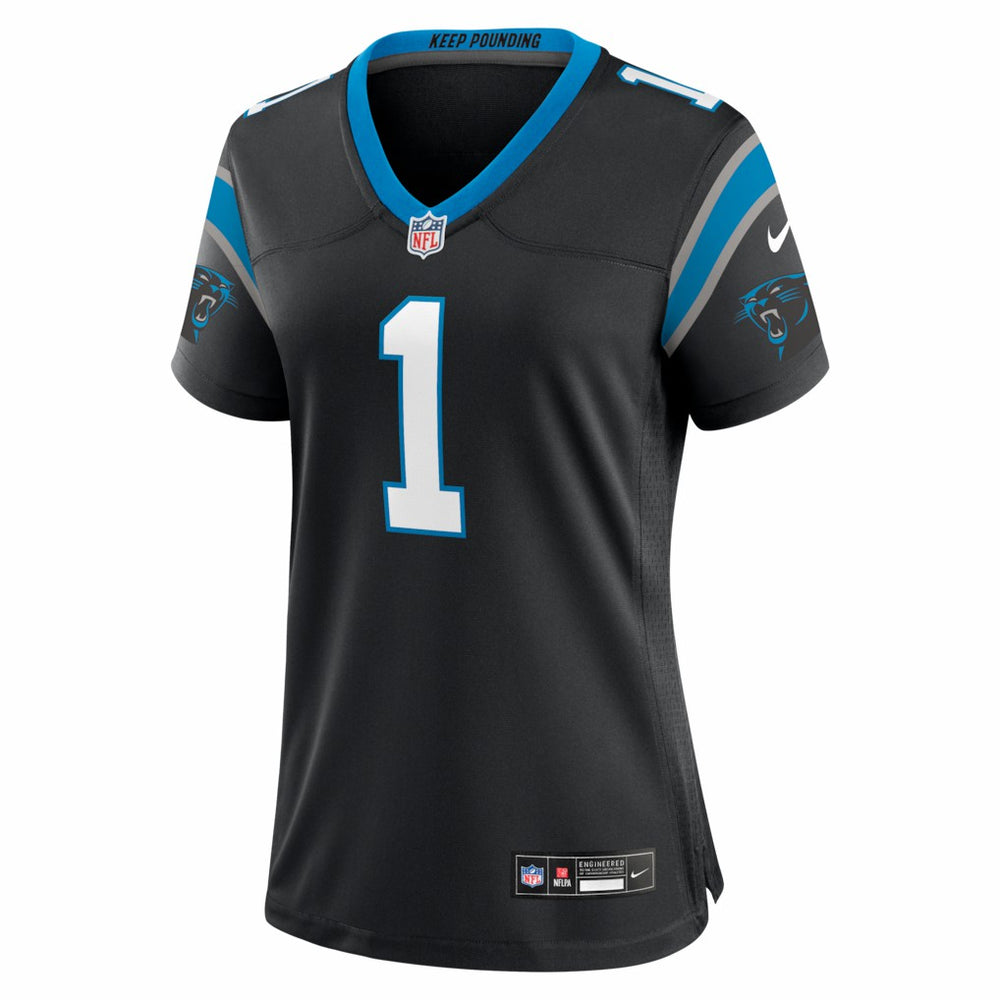 Nike Cam Newton Carolina Panthers Women's Team Retired Game Jersey Black