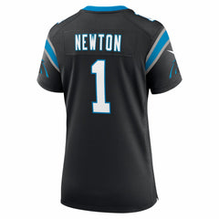 Nike Cam Newton Carolina Panthers Women's Team Retired Game Jersey Black
