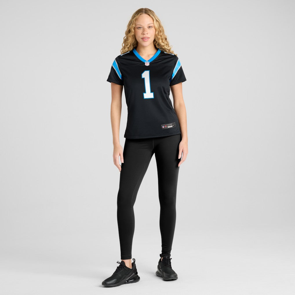 Nike Cam Newton Carolina Panthers Women's Team Retired Game Jersey Black