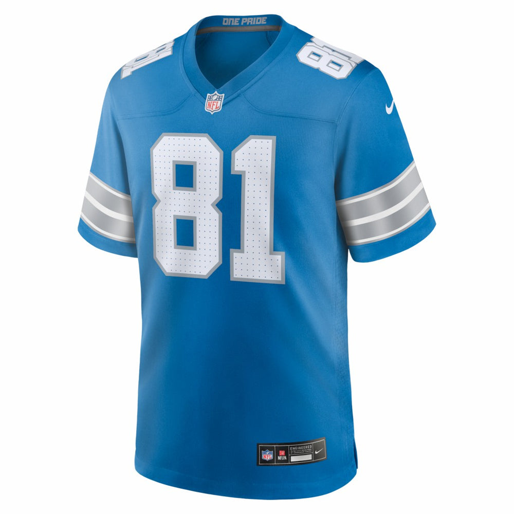 Nike Calvin Johnson Detroit Lions Team Retired Game Jersey Blue