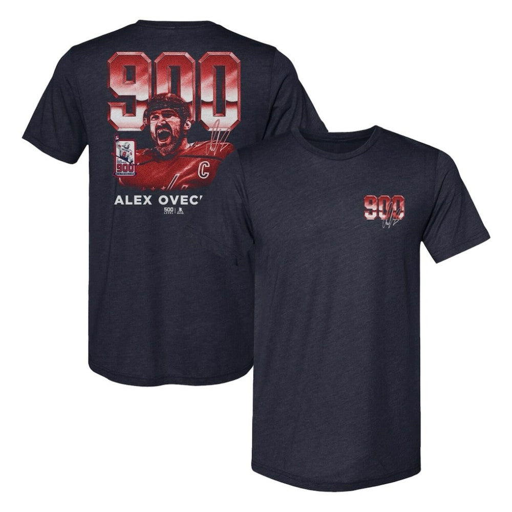 Alexander Ovechkin Washington Capitals 500 Level 900th Career Goal Tri-Blend T-Shirt - Navy - NHL 203597221