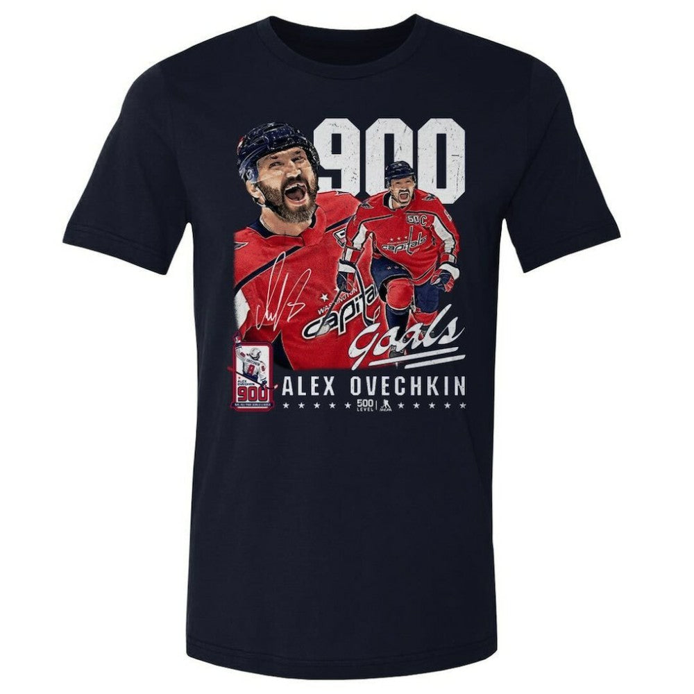 Alexander Ovechkin Washington Capitals 500 Level 900th Career Goal Tri-Blend T-Shirt - Navy - NHL 203597222