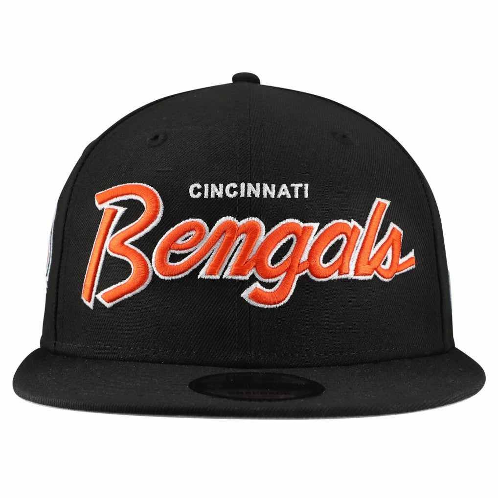 Cincinnati Bengals New Era Main Script 9FIFTY Snapback Hat Kelly Green