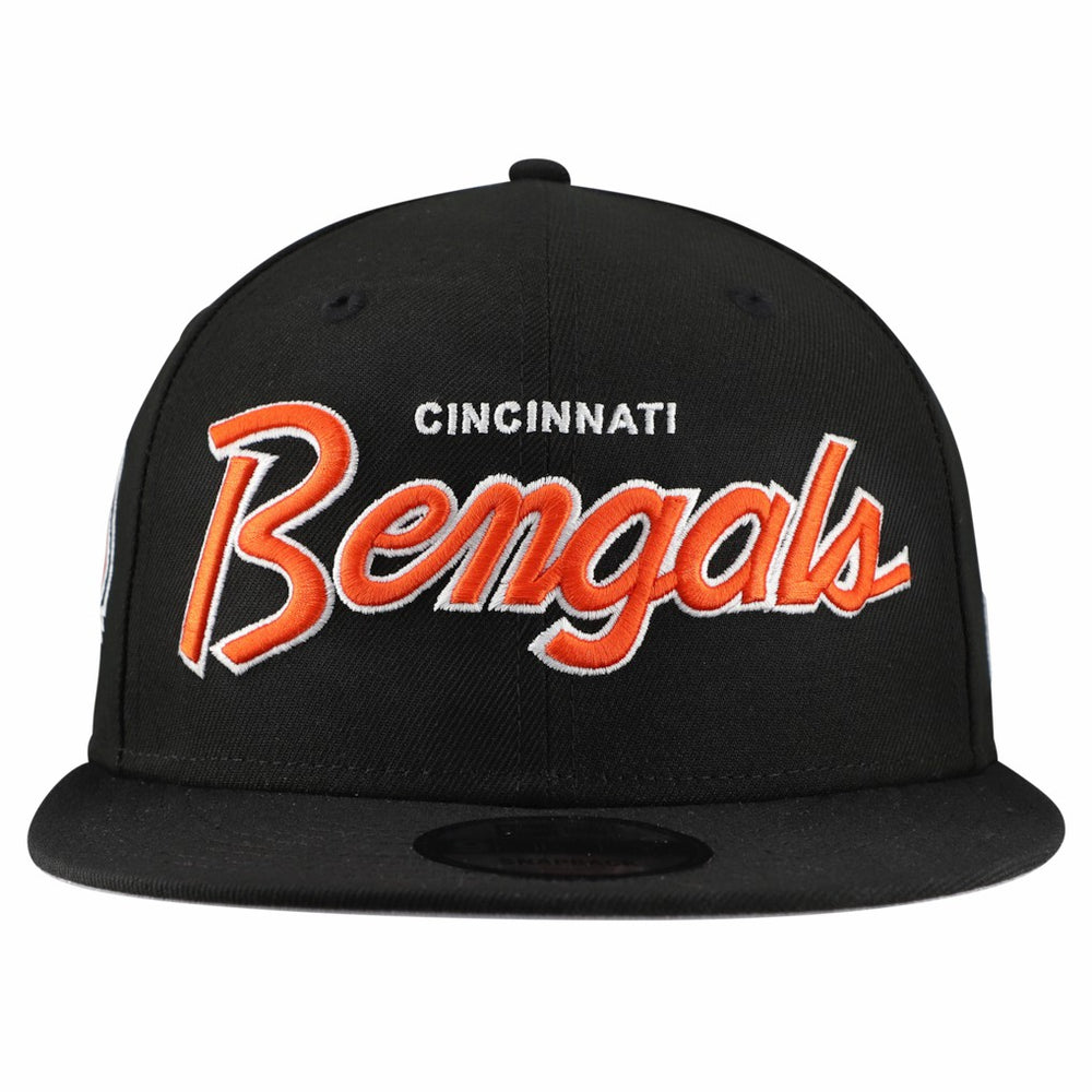 Cincinnati Bengals New Era Main Script 9FIFTY Snapback Hat Kelly Green