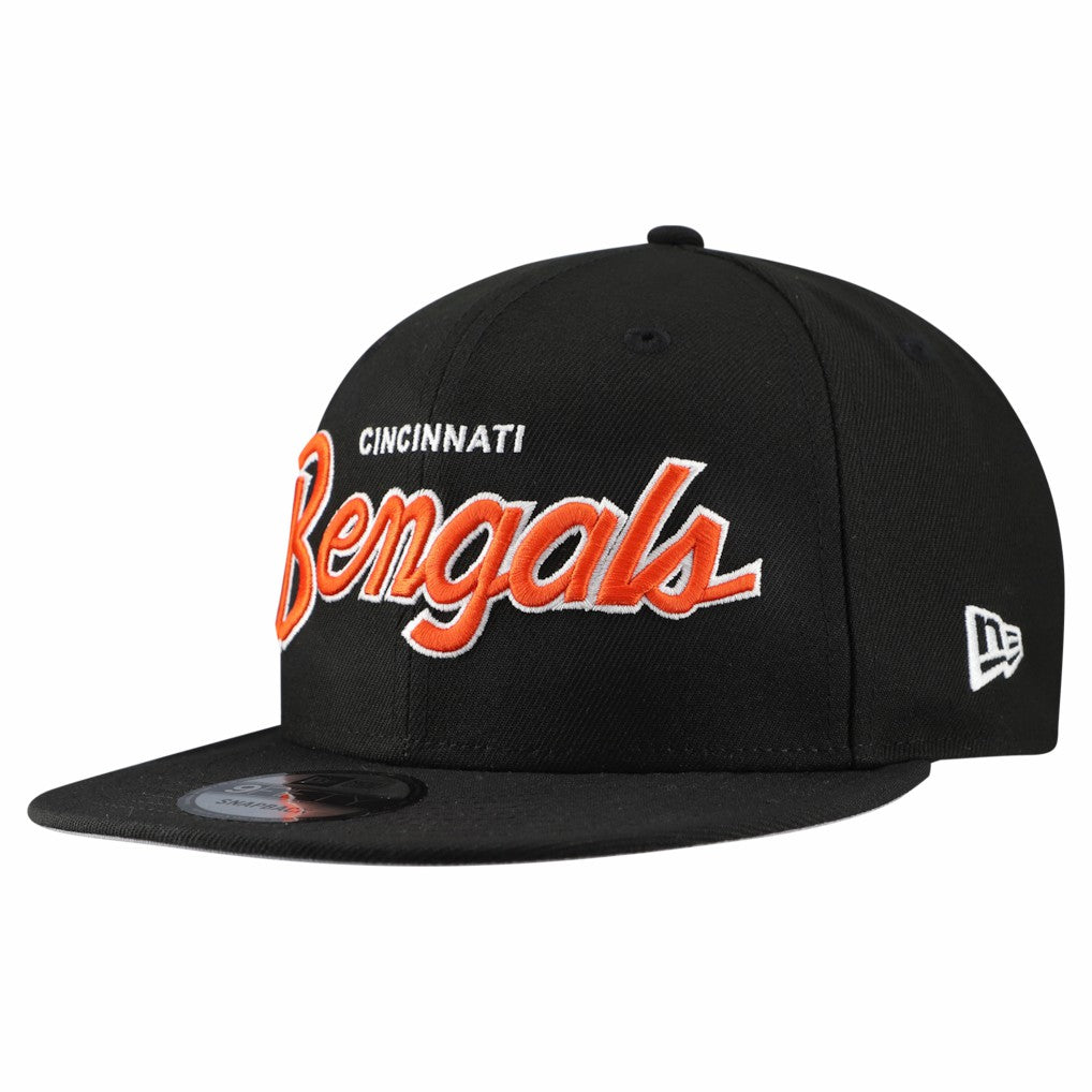 Cincinnati Bengals New Era Main Script 9FIFTY Snapback Hat Kelly Green