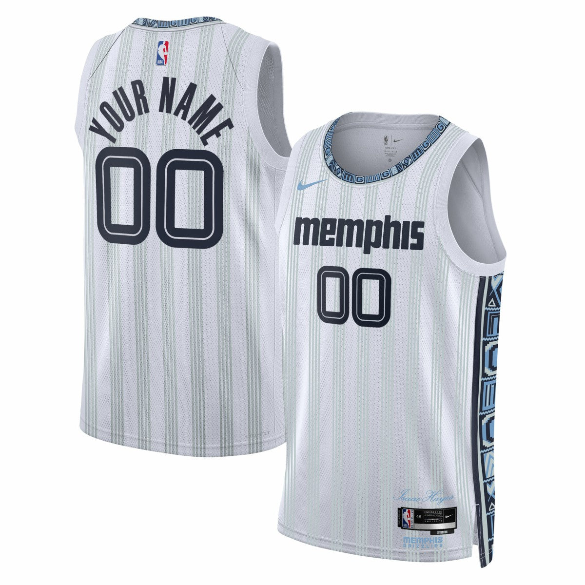 Memphis Grizzlies Unisex 2025/26 City Edition Swingman Custom Jersey White | Nike