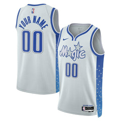 Orlando Magic Unisex 2025/26 City Edition Swingman Custom Jersey Silver | Nike Lifestyle