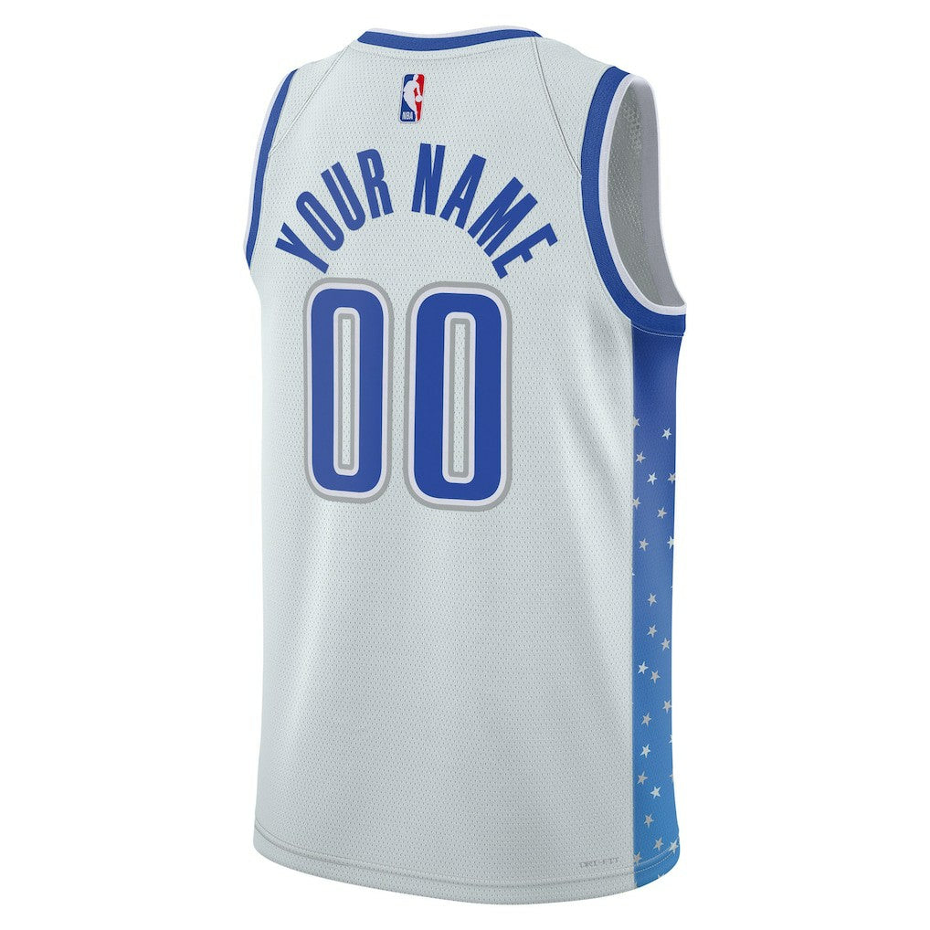 Orlando Magic Unisex 2025/26 City Edition Swingman Custom Jersey Silver | Nike Lifestyle