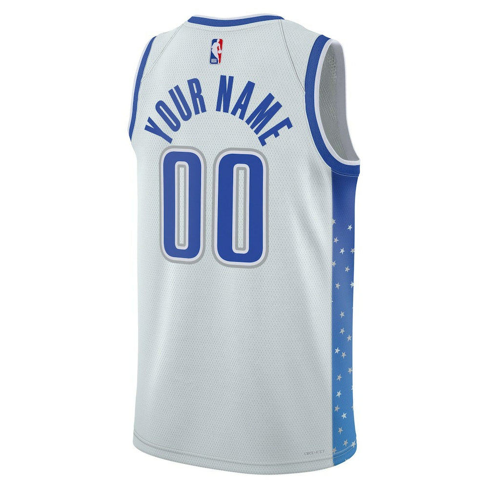 Orlando Magic Unisex 2025/26 City Edition Swingman Custom Jersey Silver | Nike Lifestyle
