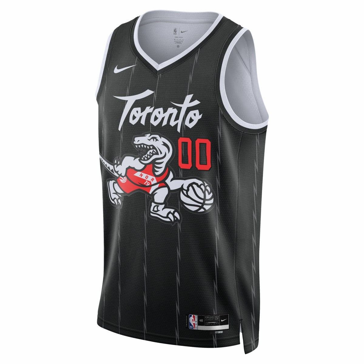 Toronto Raptors Unisex 2025/26 City Edition Swingman Custom Jersey Black | Nike discount