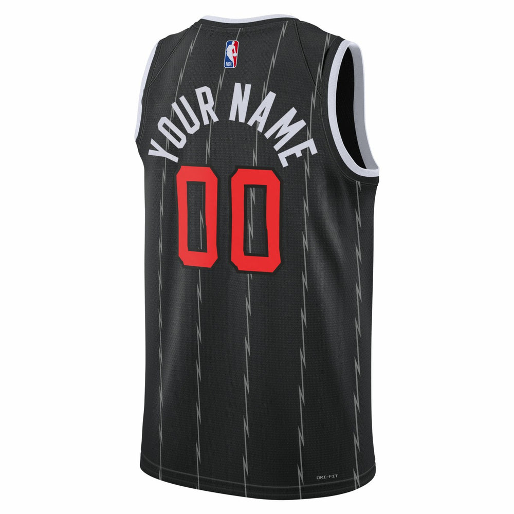 Toronto Raptors Unisex 2025/26 City Edition Swingman Custom Jersey Black | Nike discount