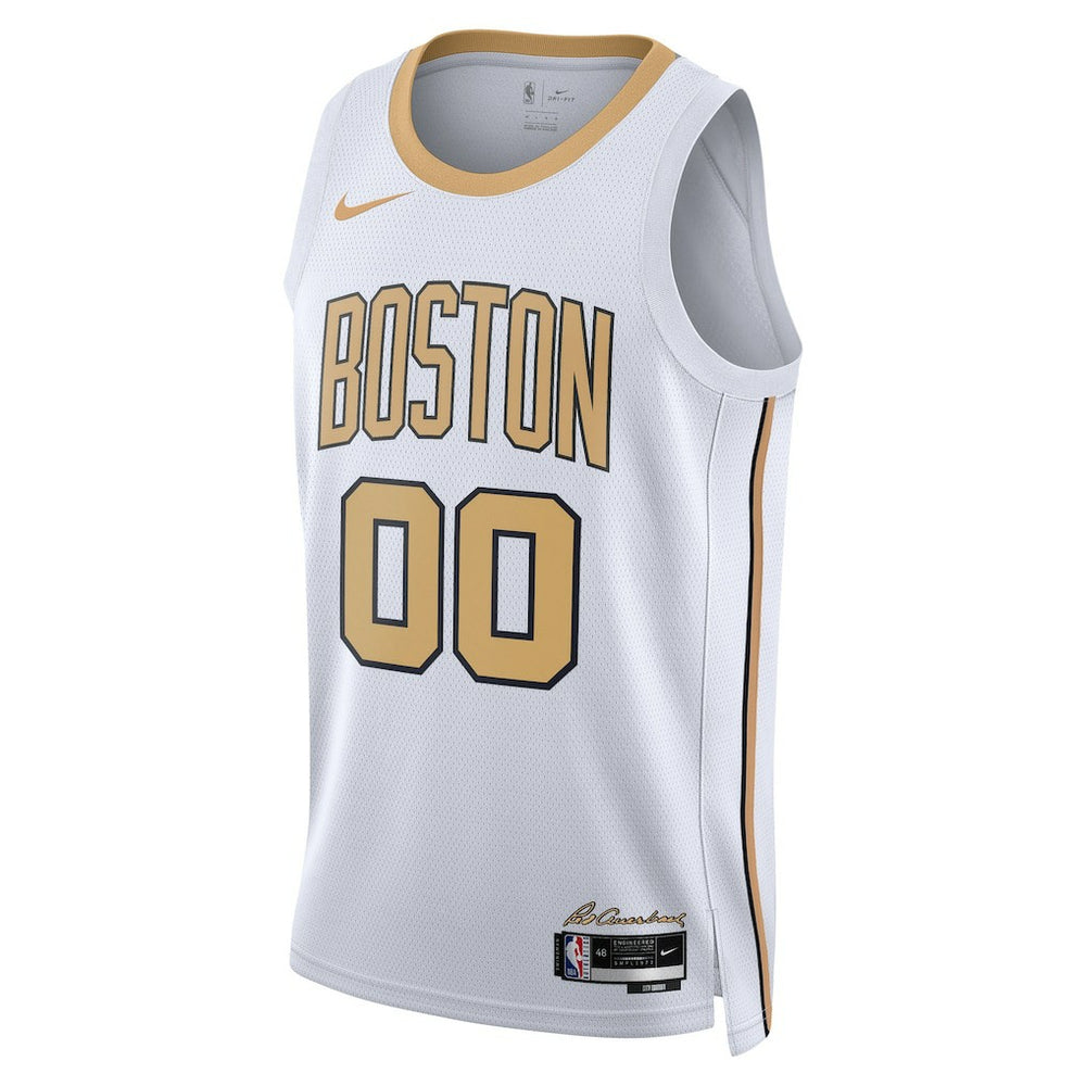 Boston Celtics Unisex 2025/26 City Edition Swingman Custom Jersey White | Nike