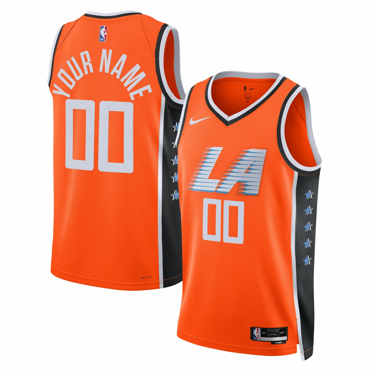 LA Clippers Unisex 2025/26 City Edition Swingman Custom Jersey Orange | Nike US