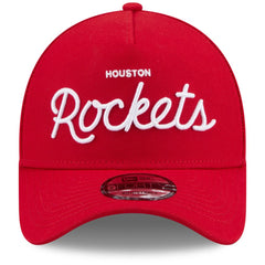 Houston Rockets x Malbon Golf Unisex 9FORTY A-Frame Adjustable Hat for sale Red | New Era Near Me