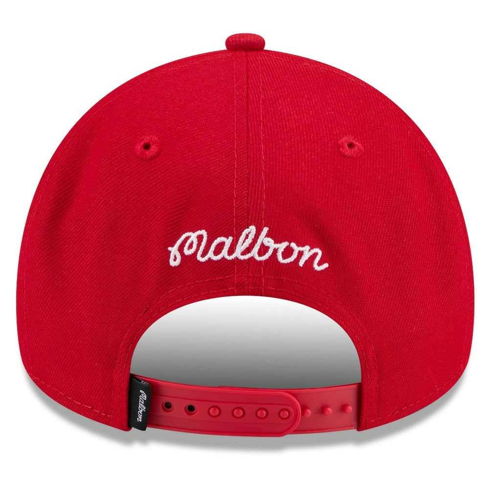 Houston Rockets x Malbon Golf Unisex 9FORTY A-Frame Adjustable Hat for sale Red | New Era Near Me