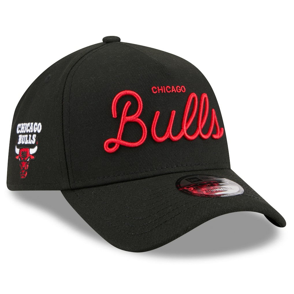 Chicago Bulls x Malbon Golf Unisex 9FORTY A-Frame Adjustable Hat Black | New Era Near Me