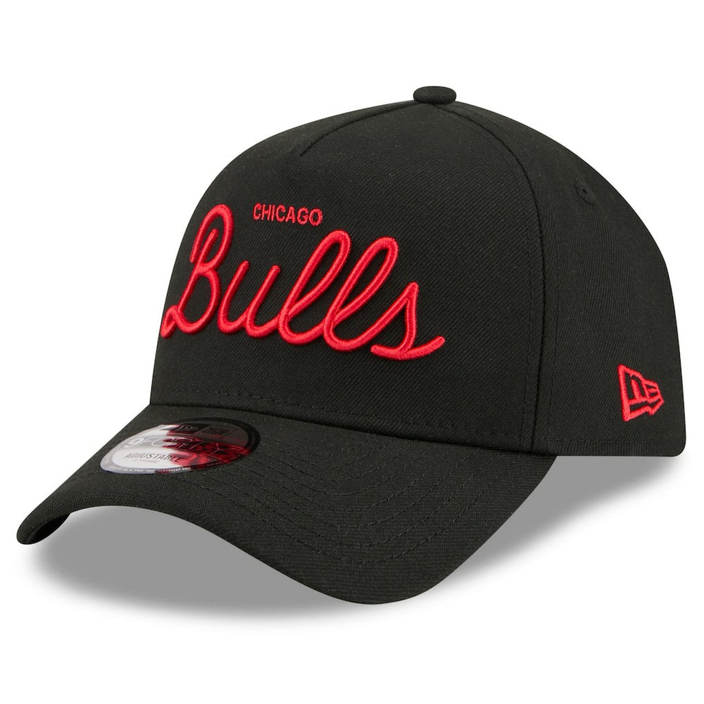 Chicago Bulls x Malbon Golf Unisex 9FORTY A-Frame Adjustable Hat Black | New Era Near Me