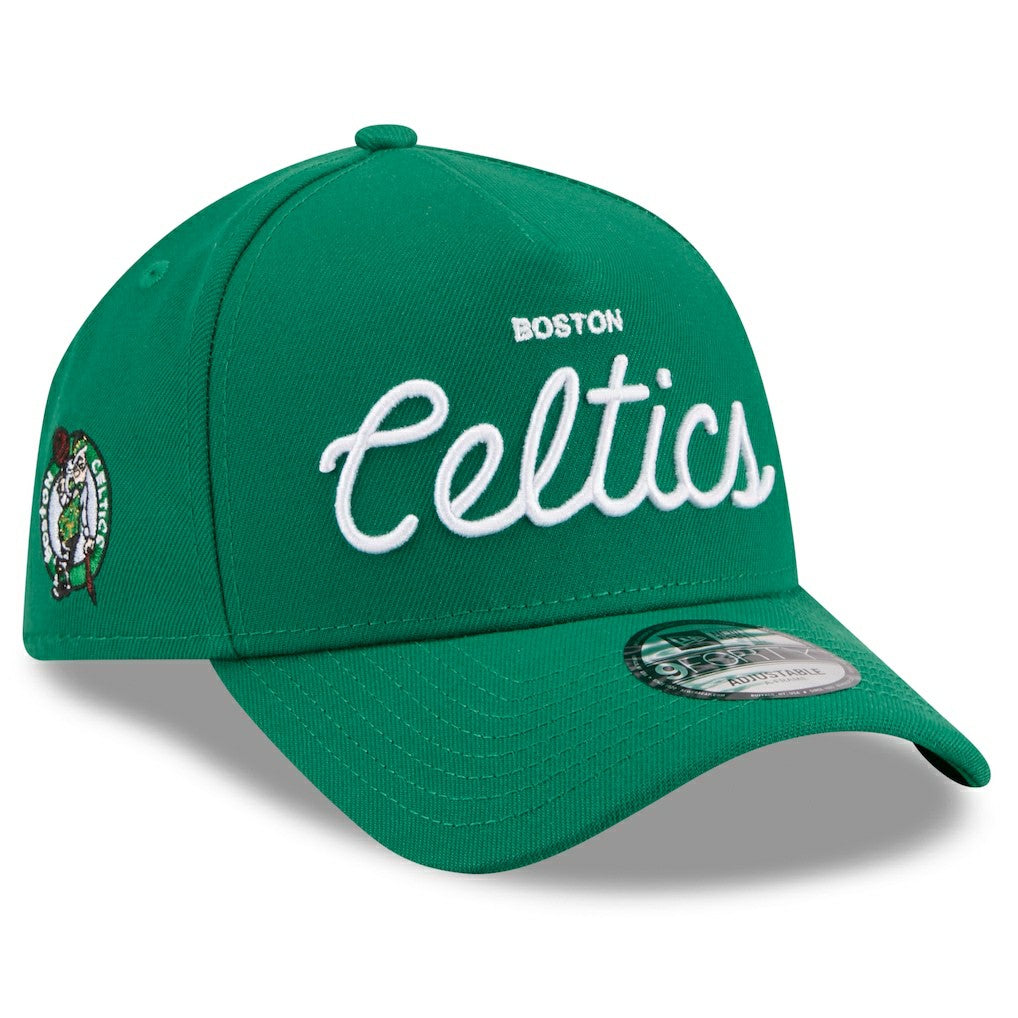 Boston Celtics x Malbon Golf Unisex 9FORTY A-Frame Adjustable Hat Green | New Era online