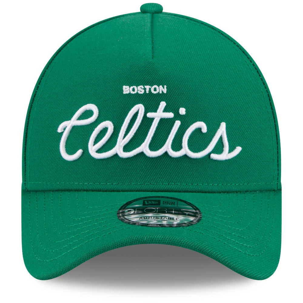 Boston Celtics x Malbon Golf Unisex 9FORTY A-Frame Adjustable Hat Green | New Era online