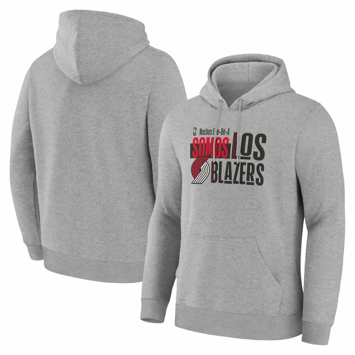 Portland Trail Blazers Noches Training Hoodie Gray