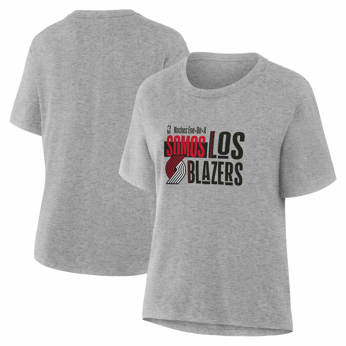 Portland Trail Blazers Women's Noches Training T-Shirt Gray