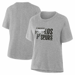 San Antonio Spurs Women's Noches Training T-Shirt Gray