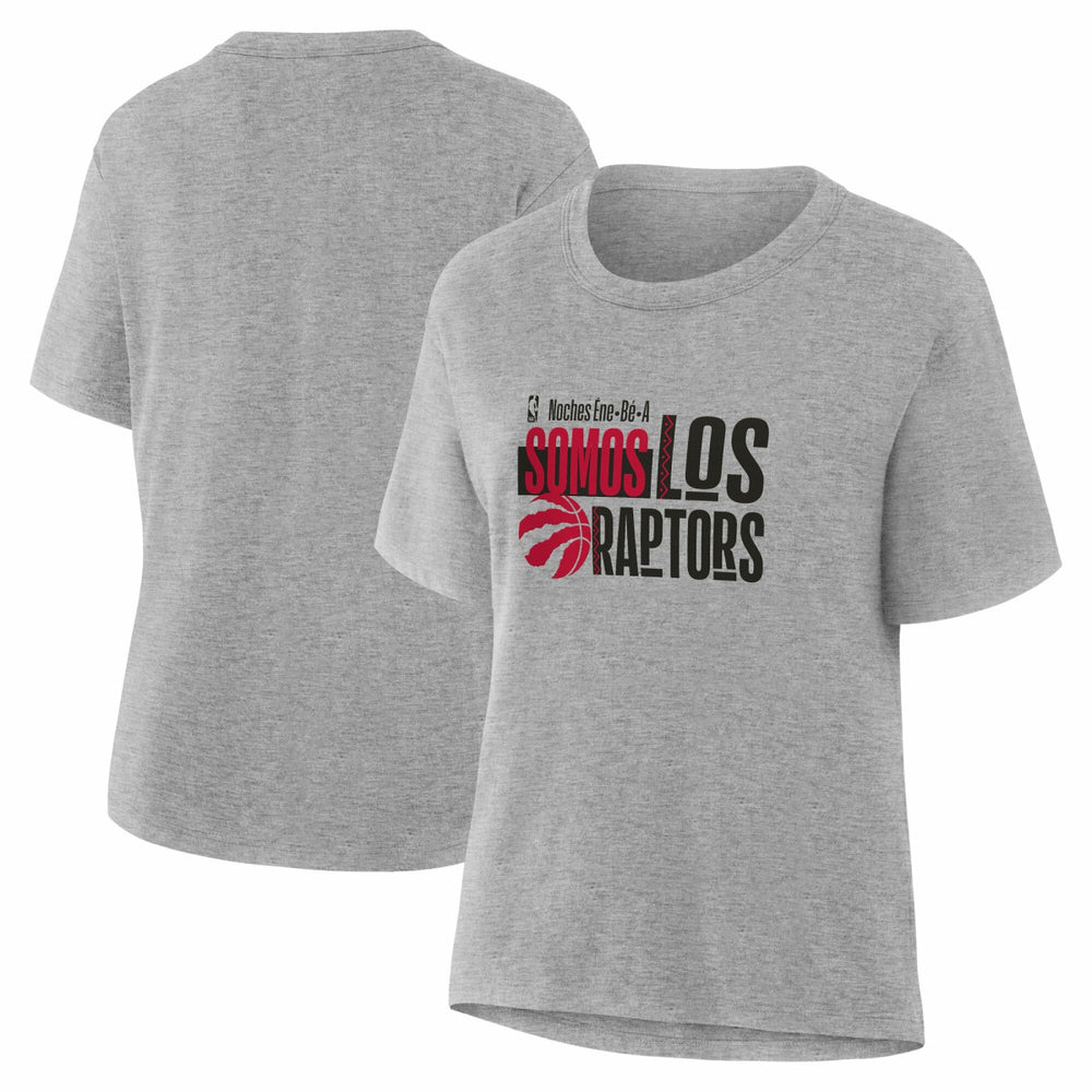 Toronto Raptors Women's Noches Training T-Shirt Gray
