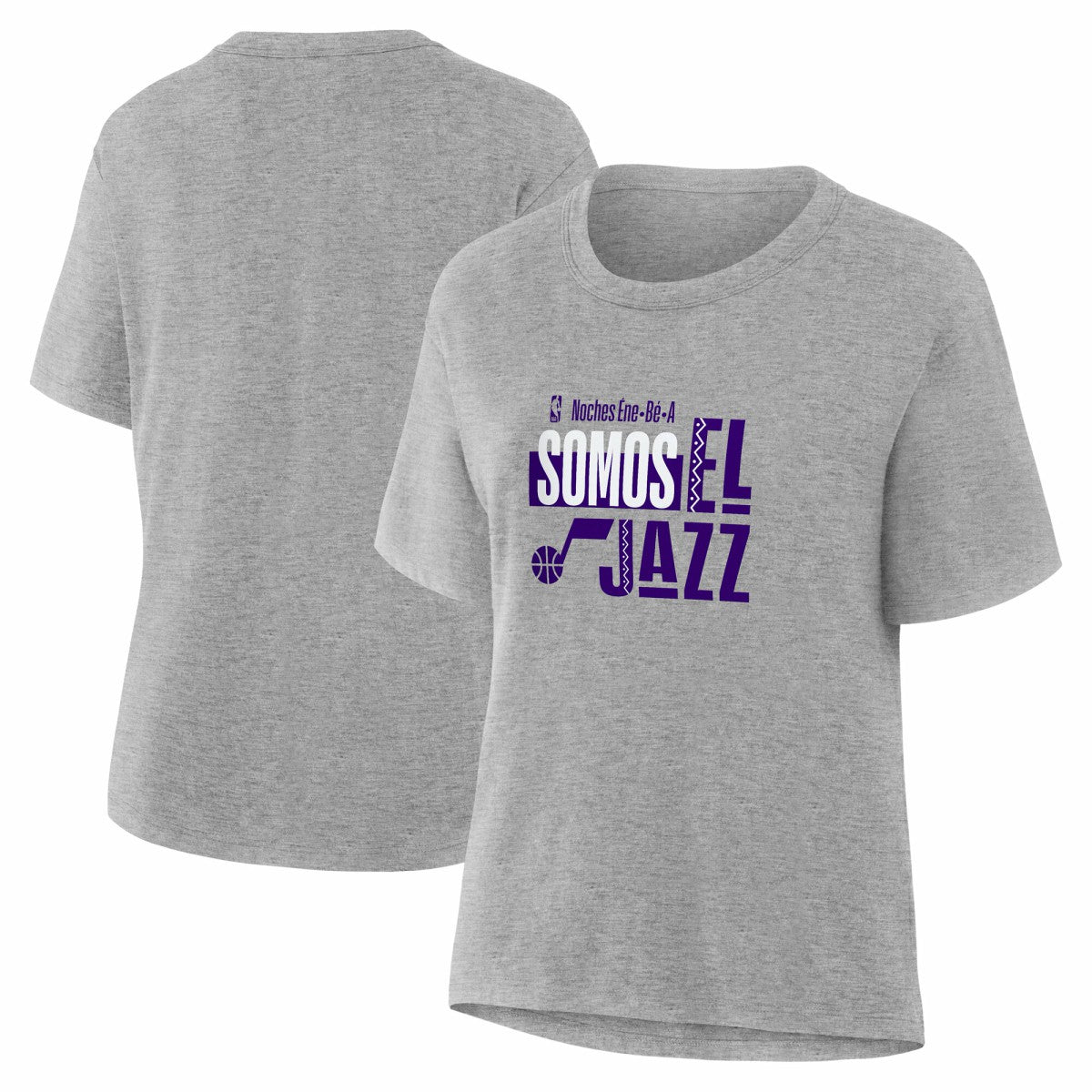 Utah Jazz Women's Noches Training T-Shirt Gray