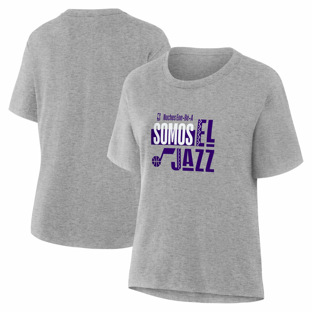 Utah Jazz Women's Noches Training T-Shirt Gray