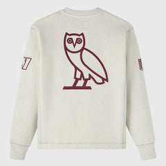 Washington Commanders OVO x NFL Unisex Fleece Sweatshirt Heather Gray