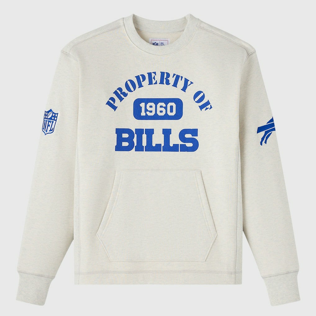 Buffalo Bills OVO x NFL Unisex Fleece Sweatshirt Heather Gray