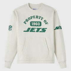 New York Jets OVO x NFL Unisex Fleece Sweatshirt Heather Gray
