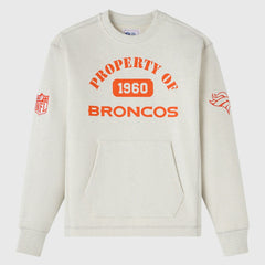 Denver Broncos OVO x NFL Unisex Fleece Sweatshirt Heather Gray