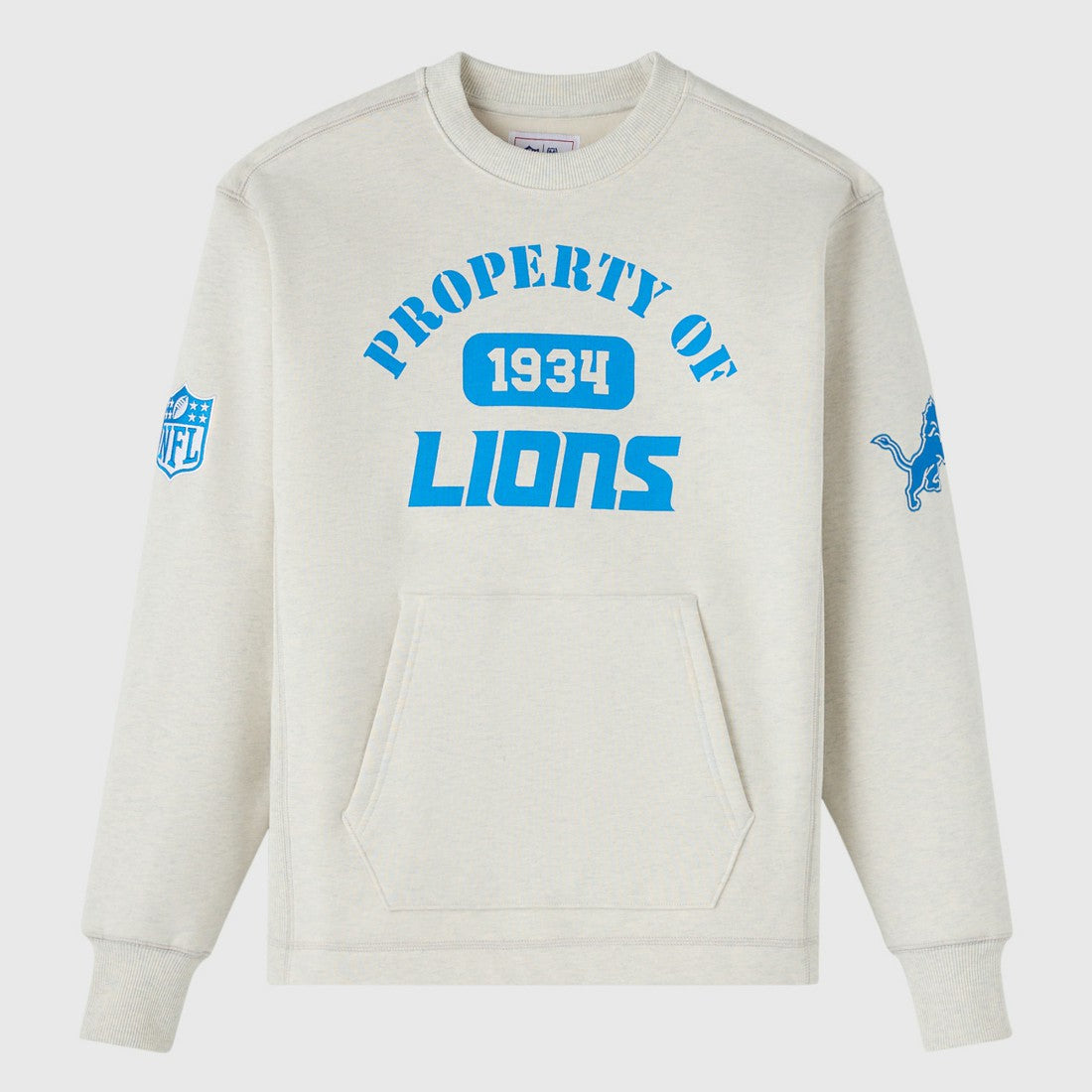 Detroit Lions OVO x NFL Unisex Fleece Sweatshirt Heather Gray