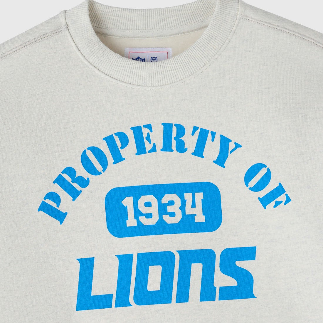 Detroit Lions OVO x NFL Unisex Fleece Sweatshirt Heather Gray