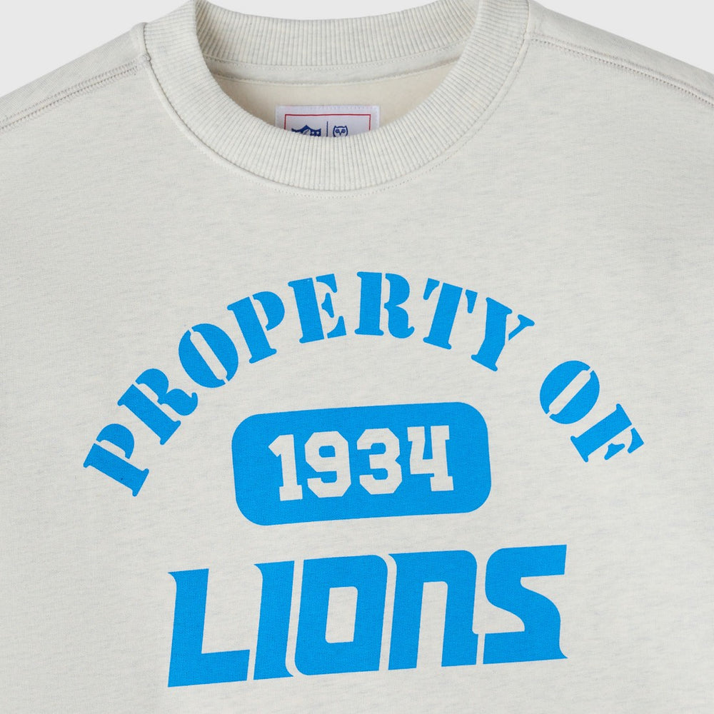 Detroit Lions OVO x NFL Unisex Fleece Sweatshirt Heather Gray