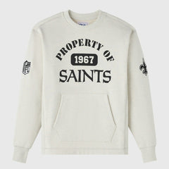 New Orleans Saints OVO x NFL Unisex Fleece Sweatshirt Heather Gray