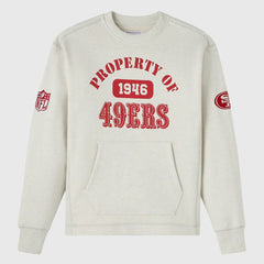 San Francisco 49ers OVO x NFL Unisex Fleece Sweatshirt Heather Gray