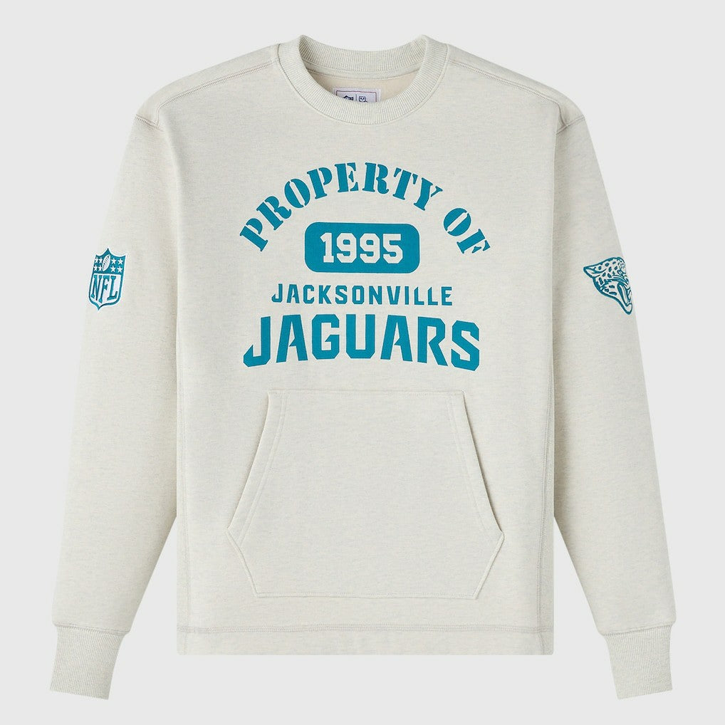 Jacksonville Jaguars OVO x NFL Unisex Fleece Sweatshirt Heather Gray